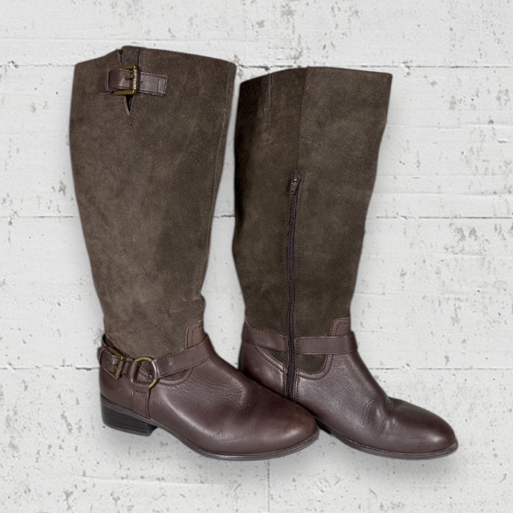 Lauren Ralph Lauren McLeod Leather & Suede Riding Boots